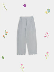 (Kids) 3 Piece -Embroidered Pure Cotton Net Suit KD-076
