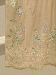 3 Piece - Embroidered Khadi Silk Suit WS00395