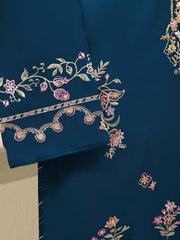 3 Piece - Pure Khaddi Silk Embroidered Suit S115233