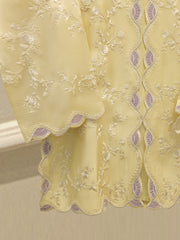 3 Piece- Pure Sheesha Silk Embroidered Suit S115271