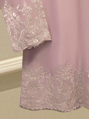 3 Piece- Pure Sheesha Silk Embroidered Suit S115292