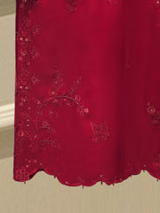 3 Piece - Embroidered Khadi Silk Suit WS00410