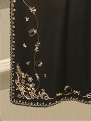 3 Piece- Pure Sheesha Silk Embroidered Suit S115364