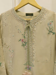 2 Piece- Pure Sheesha Silk Embroidered Suit S115395