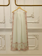 3 Piece- Pure Sheesha Silk Embroidered Suit S115407