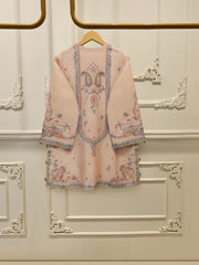 3 Piece- Pure Sheesha Silk Embroidered Suit S115405