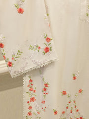 2 Piece- Pure Korean Silk Embroidered Suit S115413
