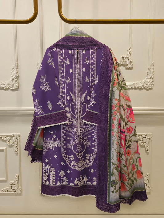 2 Piece - Digital Printed Lawn Suit S115418