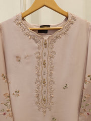 2 Piece- Pure Sheesha Silk Embroidered Suit S115423