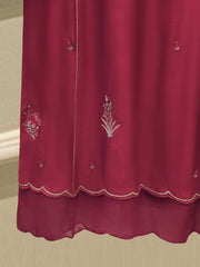 3 Piece - Embroidered Khaddi Silk Suit WS00414