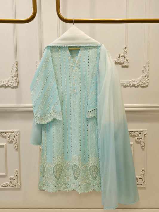 3-Piece Embroided Cambric Suit S115554