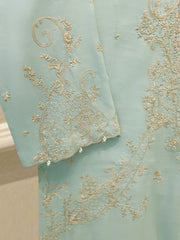 3 Piece - Pure Khaddi Silk Embroidered Suit S115571