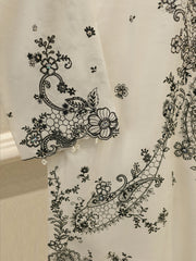 3 Piece - Pure Khaddi Silk Embroidered Suit S115569