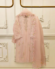 3 Piece - Pure Khaddi Silk Embroidered Suit S115737