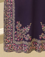 2 Piece- Pure Sheesha Silk Embroidered Suit S115765