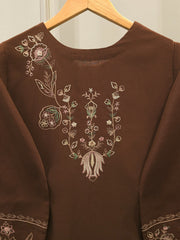 2 Piece - Embroidered Khaddar Suit S112859