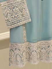 3 Piece - Pure Embroidered Cotton Net Suit S111765
