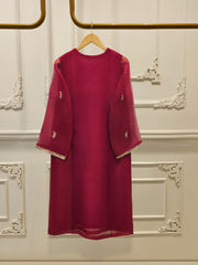 3 Piece - Pure Organza Embroidered Suit S111710