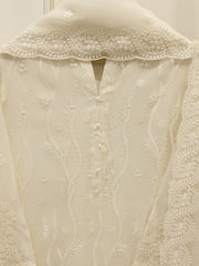 3 Piece - Pure Embroidered Cotton Net Suit S113798