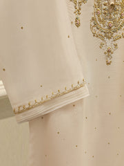 2 Piece - Pure Cotton Net Embroidered Suit S111714