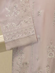 3 Piece- Pure Sheesha Silk Embroidered Suit S115624