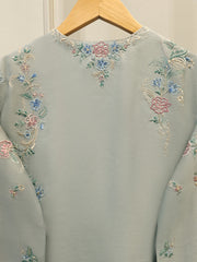 3 Piece - Pure Khaddi Silk Embroidered Suit S114390