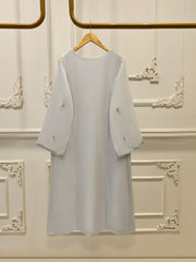 3 Piece - Pure Organza Embroidered Suit S111739