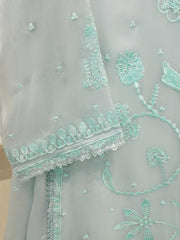3 Piece - Pure Embroidered Chiffon Suit S113801