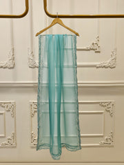 3 Piece - Pure Organza Embroidered Suit S111651