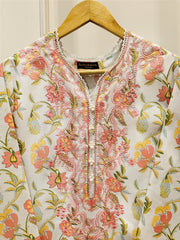 2 Piece - Digital Printed Embroidered Lawn Suit S111717