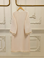 2 Piece - Pure Cotton Net Embroidered Suit S111714