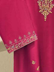 2 Piece- Pure Embroidered Sheesha Silk Suit S111764