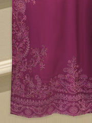 3 Piece - Pure Khaddi Silk Embroidered Suit S115041