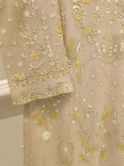 2 Piece - Pure Embroidered Cottone Net Suit S113511