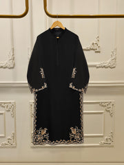 2 Piece - Pure Embroidered Cotton Net Suit S111841
