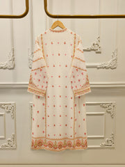 3 Piece - Pure Embroidered Cotton Net Suit S114069