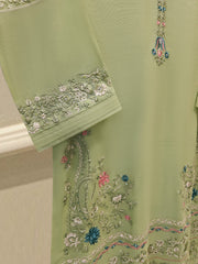 3 Piece - Pure Embroidered Cotton Net Suit S111775