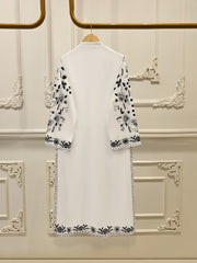 3 Piece - Pure Embroidered Cotton Net Suit S111706