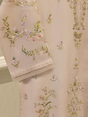Pure Embroidered Sheesha Silk Shirt S114093