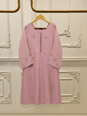2 Piece - Pure Embroidered Cotton Net Suit S111870