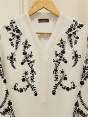 2 Piece - Pure Embroidered Cotton Net Suit S111780