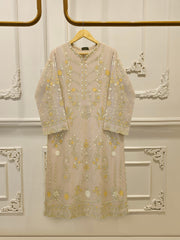 2 Piece - Pure Embroidered Cottone Net Suit S113511