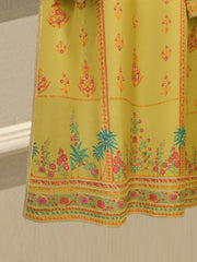 3 Piece- 100% Pure Raw Silk Embroidered Suit S111873