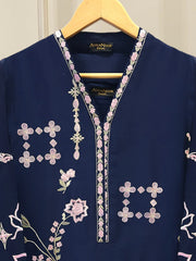2 Piece- Pure Sheesha Silk Embroidered Suit S115147