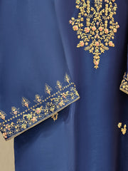 2 Piece- Pure Embroidered Sheesha Silk Suit S111763