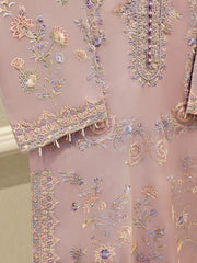 3 Piece - Pure Organza Embroidered Suit S111664