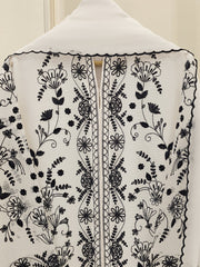 3 Piece - Pure Embroidered Cotton Net Suit S111706