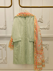 3 Piece - Embroidered Cambric Suit S113758