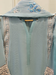3 Piece - Pure Embroidered Cotton Net Suit S111765