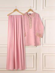 3 Piece- Pure Cotton Net Embroidered Suit S111108